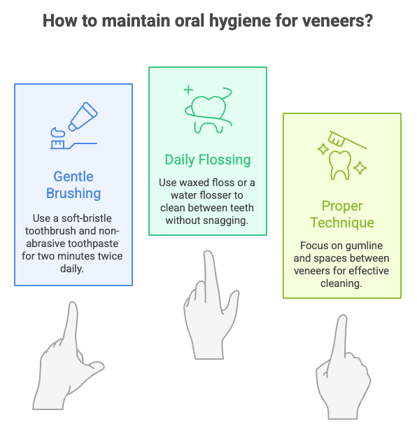 How to maintain oral hygiene for veneers?