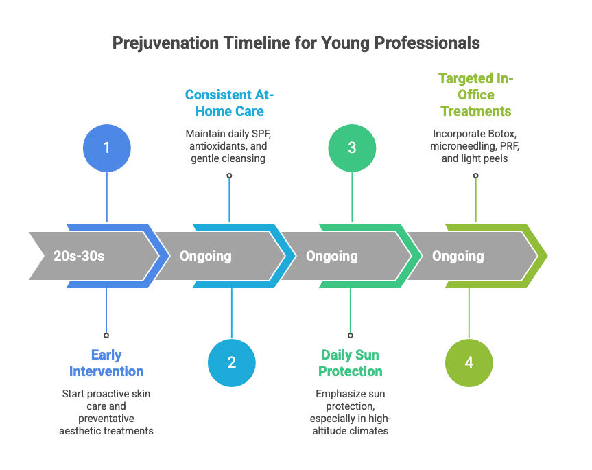 Prejuvenation Timeline for Young Professionals